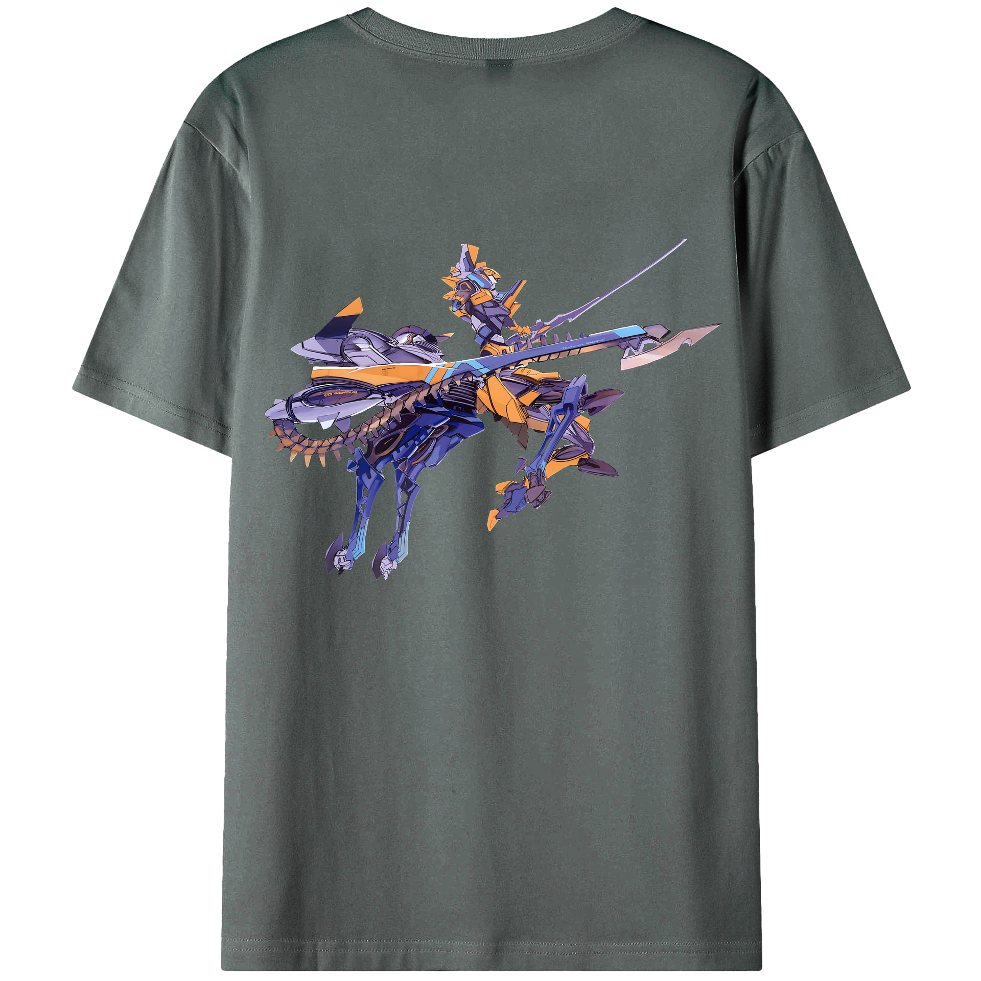 （画像用） EVA 新世紀エヴァンゲリオン 綿100％ メンズ半袖Tシャツ（バックプリント） 通気性